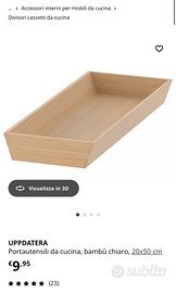 Coppia Portaposate in bambù Ikea