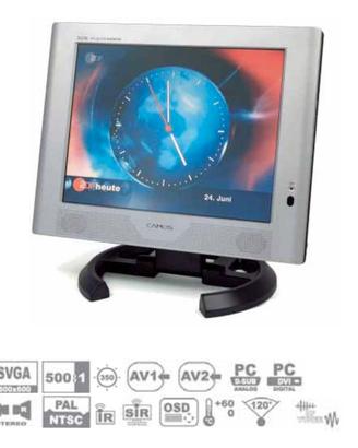 NUOVO -   12"  LCD TFT  monitor con TV tuner.