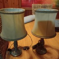 coppia di lampante bajour vintage 