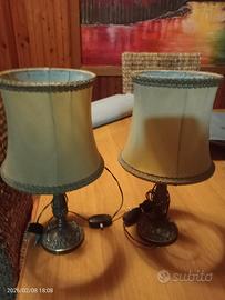 coppia di lampante bajour vintage 