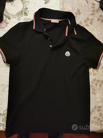 Polo Moncler nera Taglia S
