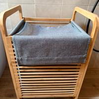 Cesta bucato in bambù
