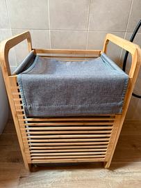Cesta bucato in bambù