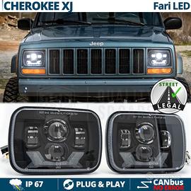FARI Anteriori LED per Jeep Cherokee XJ OMOLOGATI