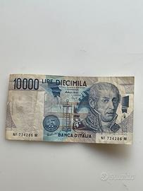 Banconota da 10000 lire italiane Volta