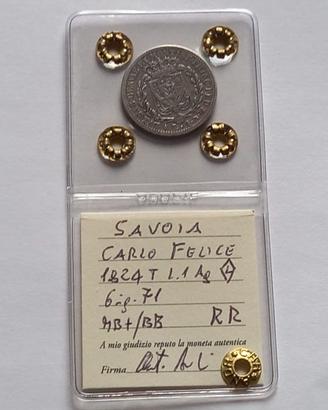 Carlo felice 1 lira 1824 Torino R2