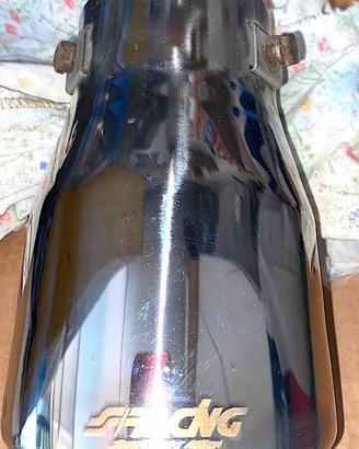 Terminale di Scarico in Acciaio Inox Ovale e Incli