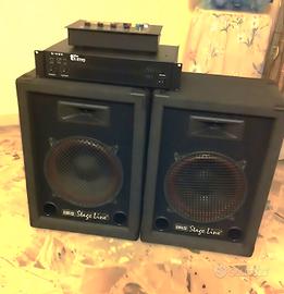 Casse, Amplificatore Finale, consolle e mixer 