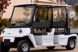 Macchina elettrica MELEX usata 4 posti con cassone