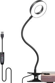 Lampada Scrivania LED USB a Collo di Cigno