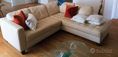 Divano in vera pelle 5 posti