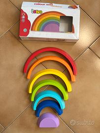 Lewo Gioco arcobaleno di legno