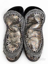 MOU ESKIMO SNEAKER SISNA PITONE ARGENTO mis. 38