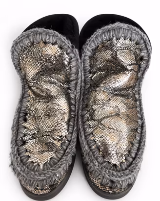 MOU ESKIMO SNEAKER SISNA PITONE ARGENTO mis. 38