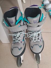 pattini in linea 35-38 e protezioni