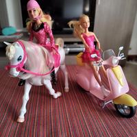 Barbie cavallo e vespa