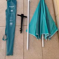 DECATHLON Ombrellone spiaggia PARUV 160 blu-verde