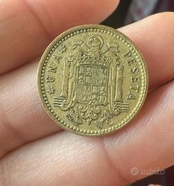 Moneta Spagna 1 Peseta 1966 - Francisco Franco