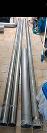 19.5 metri tubi acvioi inox +6 curve
