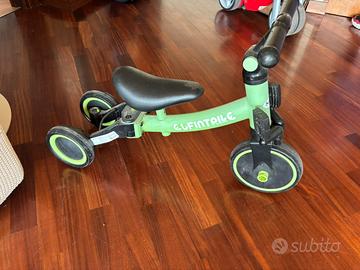 Triciclo verde e nero modello Besrey 5-in-1