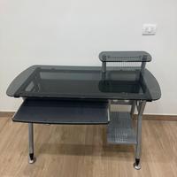 Scrivania vetro fumé temperato