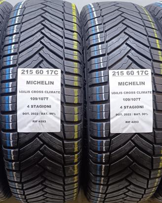 4 GOMME 215 60 17C MICHELIN 4 STAGIONI RIF4293