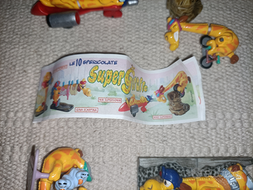 Serie completa super giraffe uovo kinder sorpresa