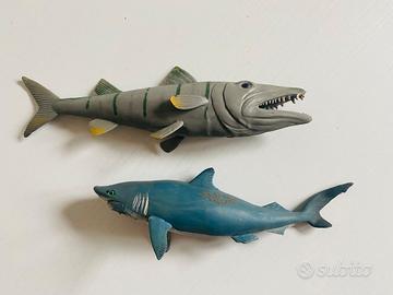 Animali Marini Giocattolo: Squalo & Barracuda