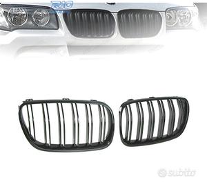 DOPPIE GRIGLIE BMW X3 E83 06-11 NERO LUCIDO