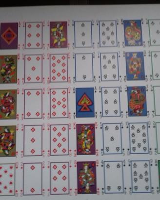 Foglio di carte da gioco intero