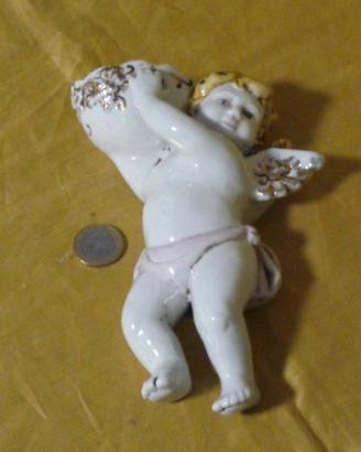 Antica Acquasantiera Putto Marcata