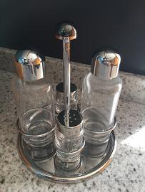 Set olio aceto sale e pepe