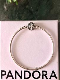 Bracciale pancora rigido chiusura fiocco di neve