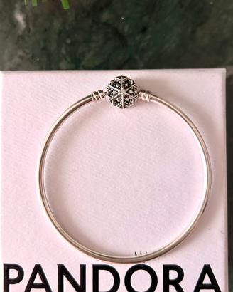 Bracciale pancora rigido chiusura fiocco di neve
