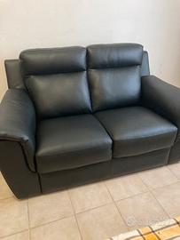 DIVANO DUE POSTI IN VERA PELLE CERTIFICATA