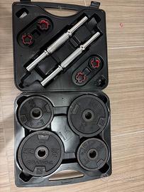 kit manubri componibili domyos da 20 kg totali