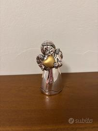 Statuetta Angioleyto D’Argento con Cuore Dorato