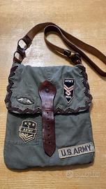 Tracolla artigianale in stile militare