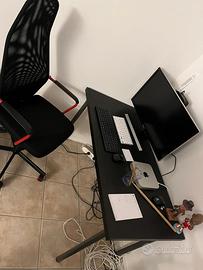 Postazione completa IKEA Scrivania + sedia gaming