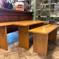 Panche in legno massello per esposizione