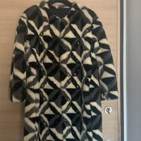 Ainea cappotto eco pelliccia