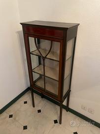 Vetrinetta antica credenza in legno stile Liberty