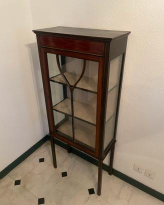 Vetrinetta antica credenza in legno stile Liberty