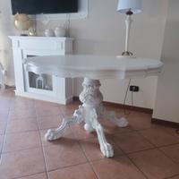 tavolo rotondo shabby