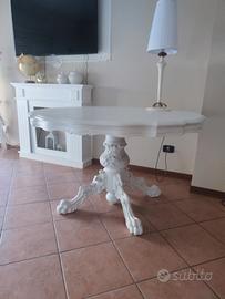 tavolo rotondo shabby