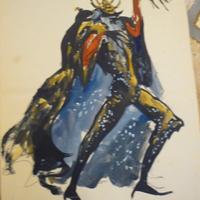 Bozzetto di costume 1945, 1960.