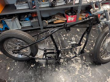 telaio replica panhead con documenti e targa 