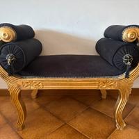 Dormeuse colore nero e oro