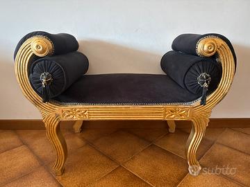 Dormeuse colore nero e oro