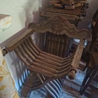 Set Sedie Tipo Savonarola 